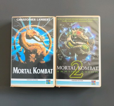 Mortal Kombat 1 + 2 Annihilation - VHS Video Film Kassette Christopher Lambert