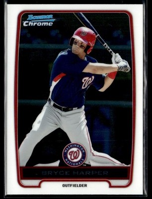 2012 Bowman Chrome Prospects Bryce Harper Washington Nationals #BCP10