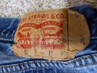 Men's LEVI 501 31x30 Blue Jeans Buttonfly Used — photo 3