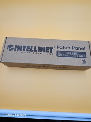 Intellinet 12-Port Cat6 UTP Patchpanel UTP 10'' 1 HE schwarz