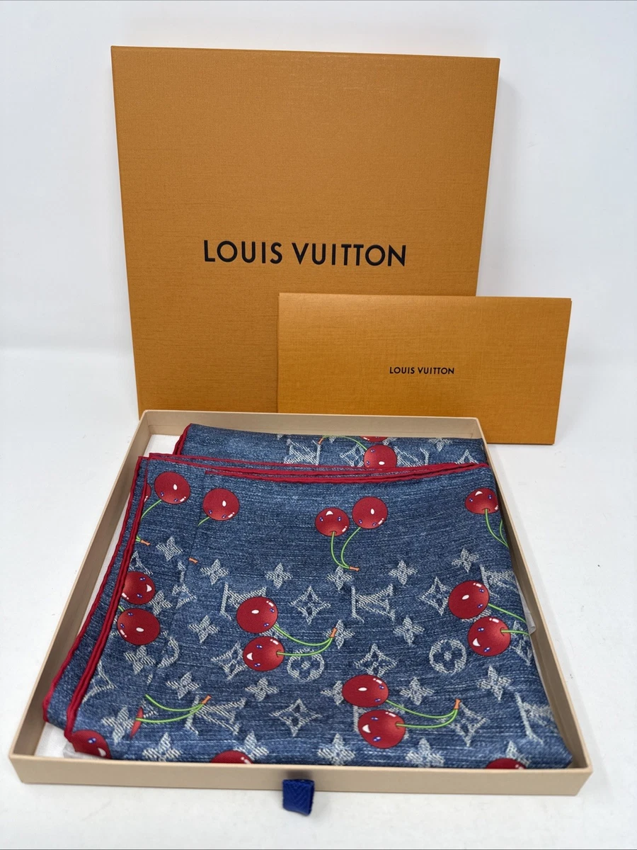 Louis Vuitton女式牛仔围巾和包装| eBay