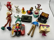 Vintage mixed lot of fast food and action figure toys