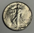 Lustrous AU/MS 1947-D Walking Liberty Silver Half Dollar, AlmostUncirculated