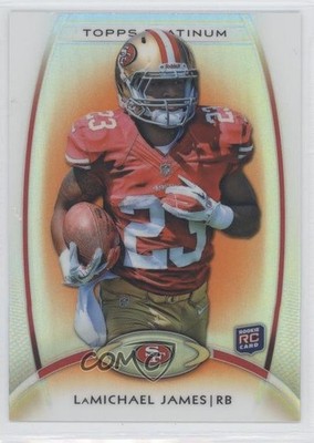 2012 Topps Platinum Retail Orange Refractor LaMichael James #112 Rookie RC 0e1