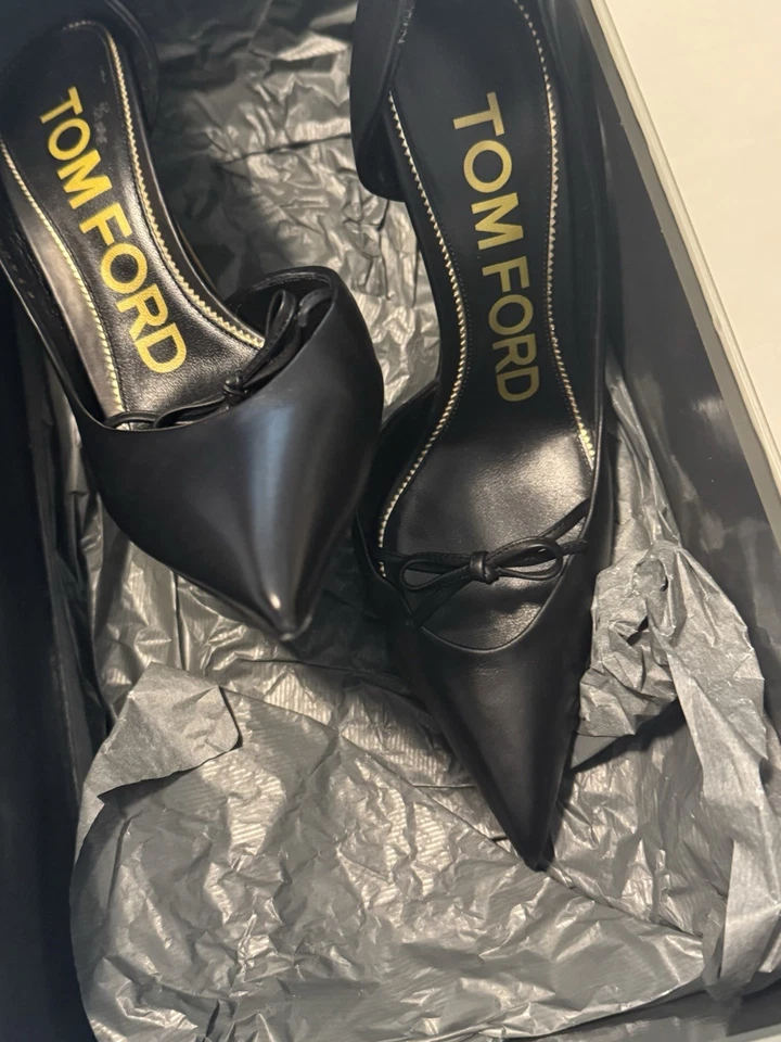 Tom Ford cuero negro Foto 3 de 4