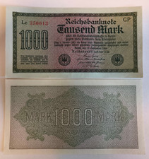 Germany 1000 1.000 Mark 1922 P76 UNC