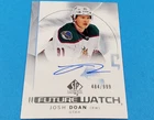 2024-25 UD SP AUTHENTIC JOSH DOAN FUTURE WATCH ROOKIE AUTO SIGNATURE #/999