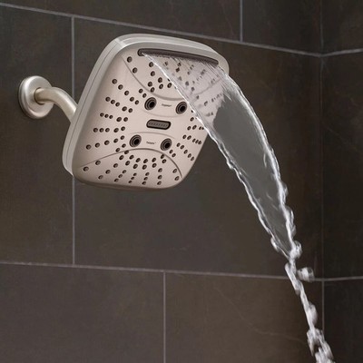 New Oxygenics Pure Evolution Rain Shower Head Genius Oxygen Infused Water Saving