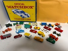 Vintage 1960s Lesney Matchbox Cars Trucks Lot w/ Case 25 LOT A