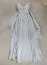 Birdy Grey Bridesmaid Dress Light Gray Small Regular Size Formal Bridesmaid Gown