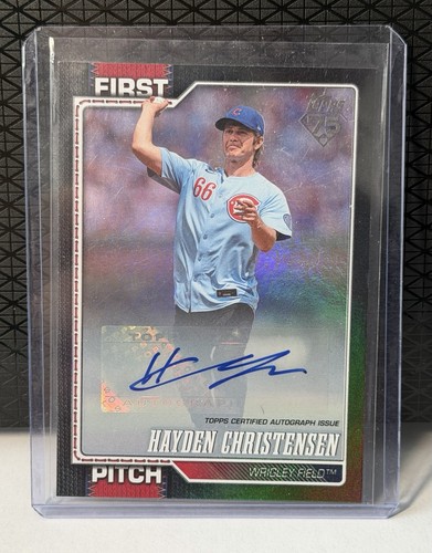 2026 Topps Hayden Christensen Star Wars First Pitch Auto /10 #FP-15 Black Foil