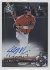 2017 Bowman Draft Chrome Draft Pick Auto JJ Matijevic #CDA-JJM Auto 0x1