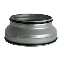 Wickelfalzrohr Reduzierstück symmetrisch verzinkt mit Dichtung Ø80mm bis 315mm