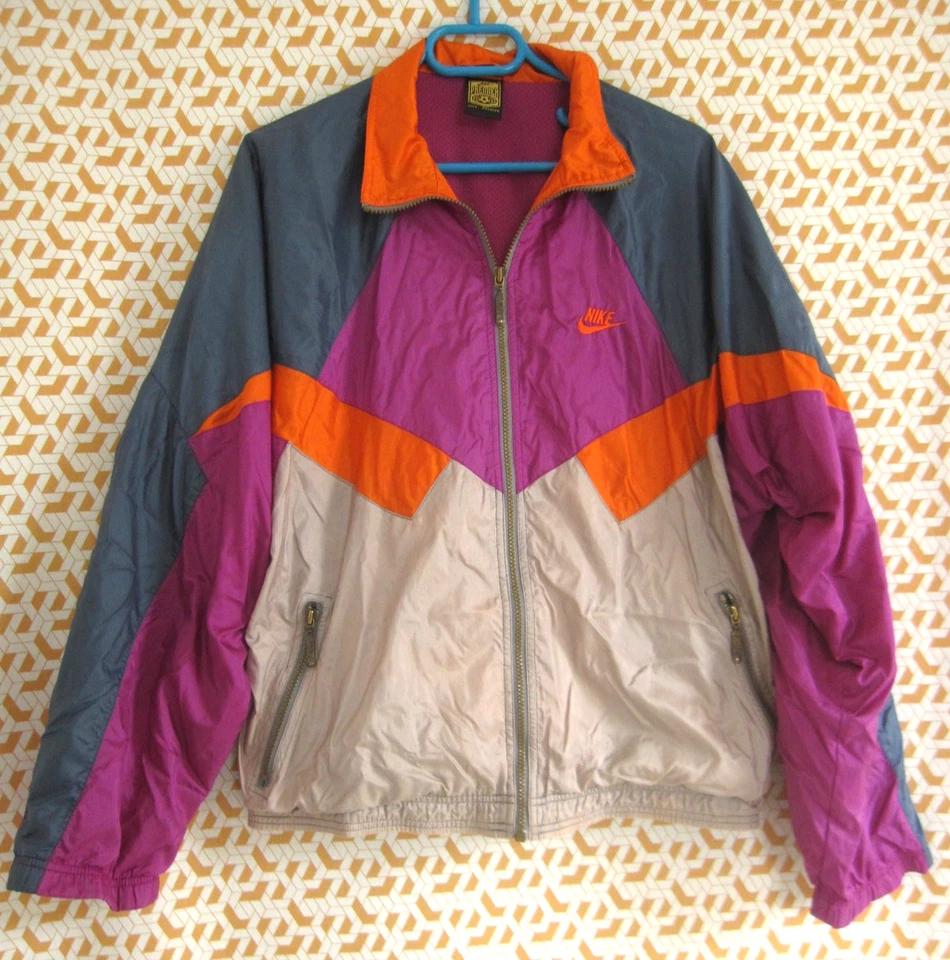 Veste Nike Premier vintage Toile 90'S violette Nylon Vintage Jacket - M - Photo 1/4