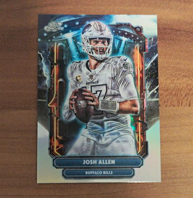 Topps 2025 Chrome Josh Allen Buffalo Bills NFL Football Karte ET-7