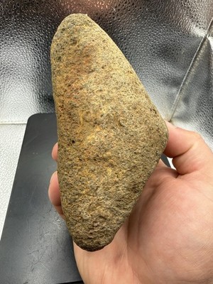 Authentic Neolithic Southwestern Kentucky Limonite Celt Grindstone Hand Axe