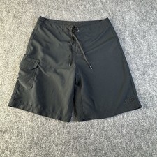 Nike 6.0 Unlined Board Swim Shorts Tie Closure Men's Size Large Black