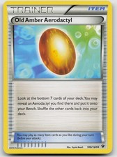 Old Amber Aerodactyl 106/124 LP Fates Collide Pokemon