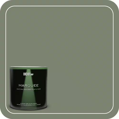 1 Qt. #PPU11-18 Cactus Garden Semi-Gloss Enamel Exterior Paint & Primer