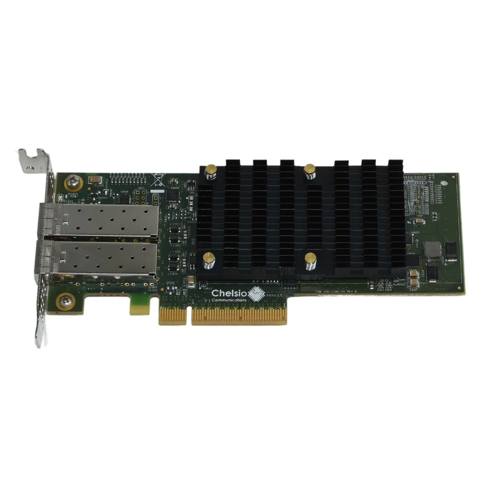 Chelsio T520-LL-CR 10GbE 2-Port SFP+ PCIe Unified Wire Adapter SFF 110-1167-50 - Image 2 of 4