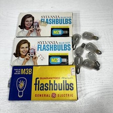 Vintage Sylvania Blue Dot M2B - GE M3B Blue - Sylvania Clear M2 36 Bulbs Total