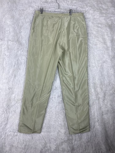 Pantalón Donna Karan Bergdorf Goodman etiqueta negra 100% seda verde talla 12 - Imagen 6 de 14