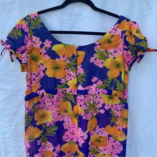 Vintage Lilly Pulitzer 1960’s The Lilly Multicolor Floral Maxi Dress Resortwear - Bild 11 von 16