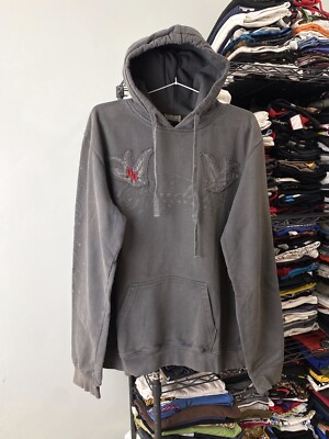 Gary Yamamoto DryPower Hoodie Lサイズ 灰色 Vintage Big Buddha Jeans Hoodie Ed Hardy Style Gray XL Size