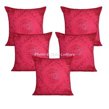 Bohemian 24 x 24 Throw Pillow Covers Cotton 60x60 cm Embroidered Cushion Cover