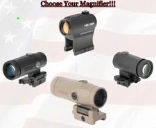 Holosun Elite 2 MOA Micro Green Dot Sight, Black w/ Magnifier Options- HE403B-GR