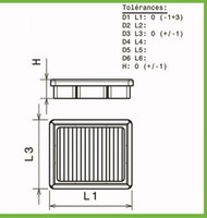 Luftfilter Green FüR Seat Toledo Von 1991 Bis 1999 1.9L TD-75PS