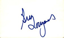 Greg Louganis Signed Auto 3x5 Card Olympic Swimmer