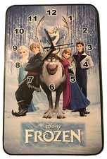 Disney Frozen Elsa Anna Olaf Sven Handmade Ireland Kids Children Wood Wall Clock