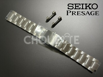 OEM Seiko Presage Crown Chronograph Stainless Steel Watch Band SARX069,  SARX071