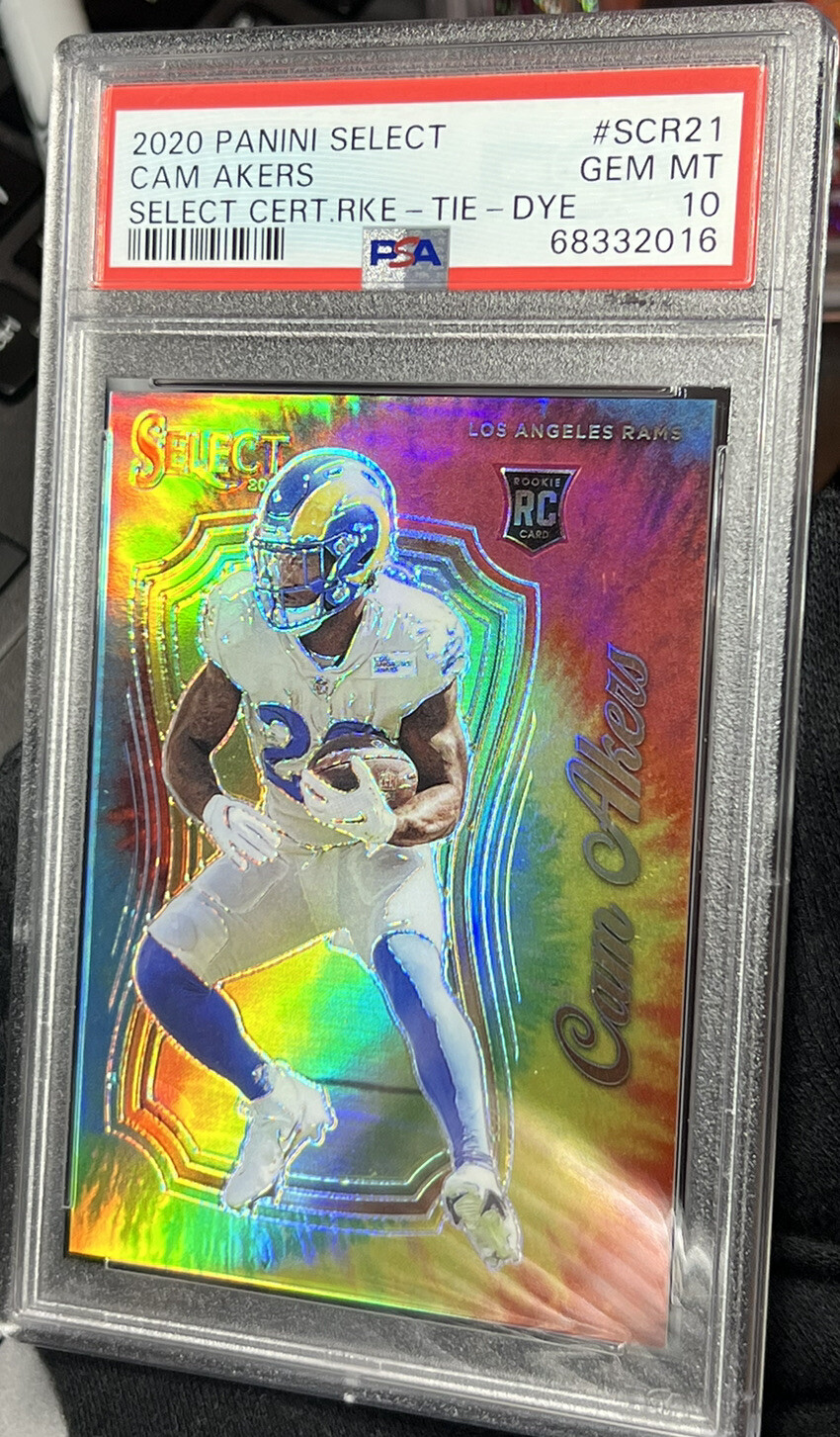 Cam Akers Panini Select Certified Rookies #SCR21 Tie-Dye