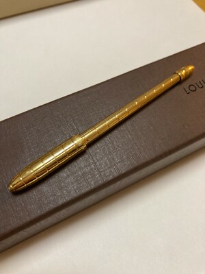 LOUISVUITTON ルイビトン　VINTAGE ゴールドボールペン Louis Vuitton Stylo Agenda Ballpoint Pen Gold GM 11cm pre-owned w