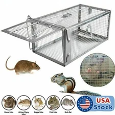 Live Humane Cage Trap For Squirrel Chipmunk Rat Mice Rodent Animal Catcher