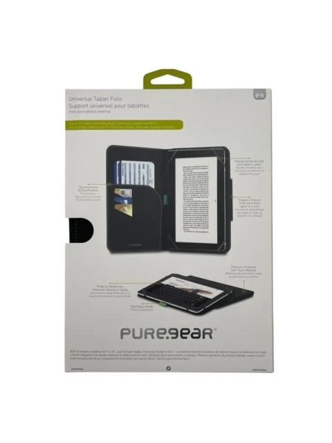 PureGear Universal Tablet Folio for 9"-10" tablets w/ Pockets & Magnetic Closure - Image 2 of 4