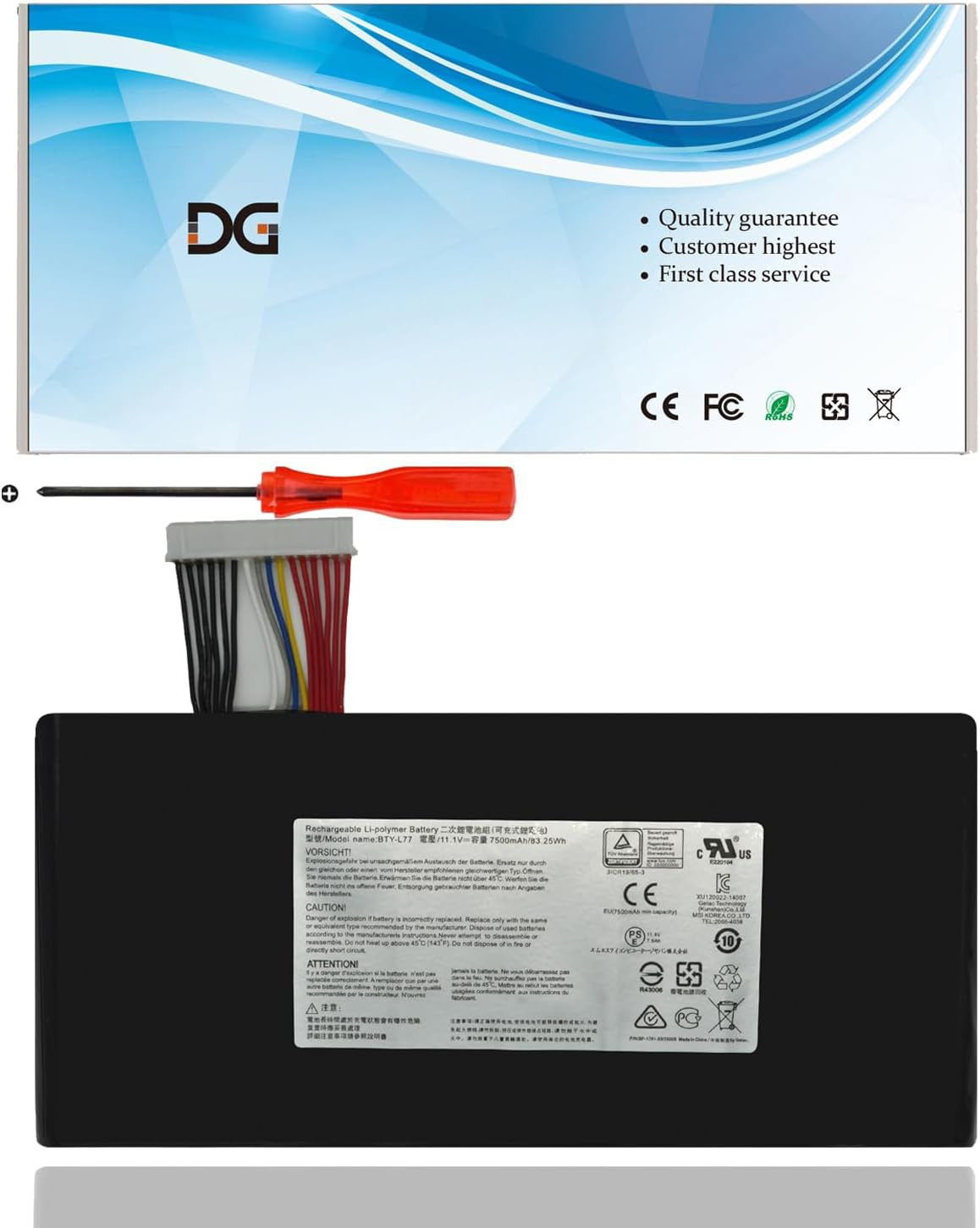BTY-L77 Replacement Laptop Akku für MSI GT72 2QD GT72S 6QF GT80 2QE BTY-L77 Replacement Laptop Akku für MSI GT72 2QD GT72S 6QF GT80 2QE