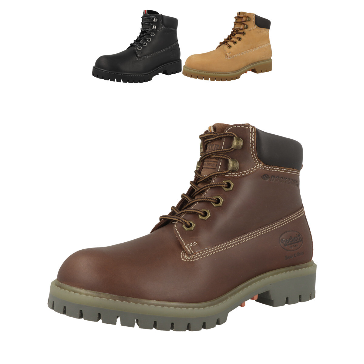 Dockers By Gerli Herren 43LU101 Combat Boots, Braun Produktbild-Vorschau 6