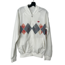 Rara giacca cardigan Adidas Ivan Lendl Limited M retrò vintage diamanti rossi