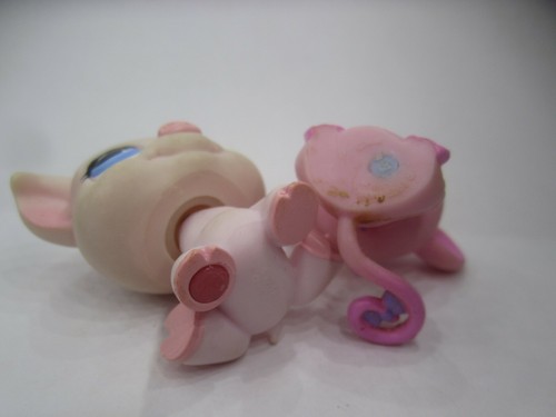 LPS Pink Pig Blue Eyes Pink Mouse Mice lot - Picture 6 of 6