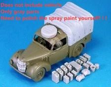 1/35 Scale Military Vehicle Accessories Resin Model Kit Cargo & Equipment Set