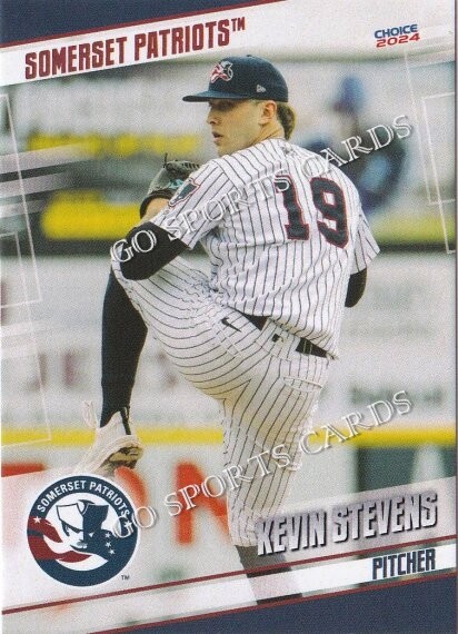2024 Somerset Patriots Kevin Stevens Yankees RC Rookie Minor