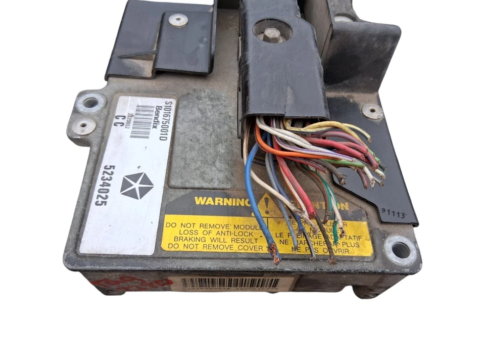 1991 1992 Chrysler Town & Country ABS Anti Lock Brake Control Module 5234025 - Image 2 of 4