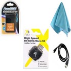Blh-1 Battery + Usb Cable + Card Reader + Lens Cloth for Olympus E-M1 Mark Ii,