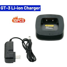 Caricabatteria originale Baofeng GT-3 10 pezzi per radio a 2 vie Baofeng GT-3 GT-3TP GT3TP