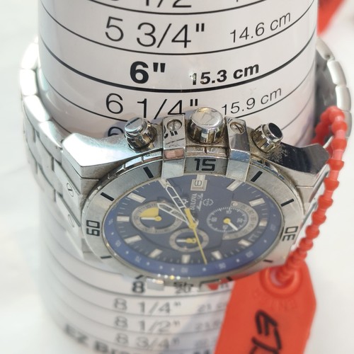96B115 BULOVA MARINE STAR 100M BLUE DIAL ELEGANT MEN'S WATCH EB-5 - Picture 8 of 24