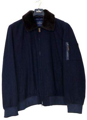 Brook Brothers Mens Wool Thermore Ecodown XXL Fur Collar Jacket 