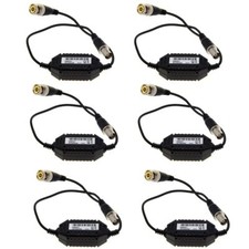 6Pcs Ground Loop Isolator BNC Male to Female Coaxial Video Balun Passive CCTV
